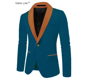 Factory Price New Design Brand High Quality Men’s Business Suits Plus Size Breathable Slim Casual Fit Blazer