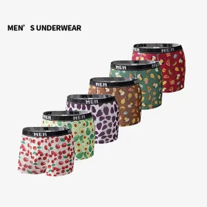 Factory Price Premium Polyester Men’s Underwear Multipack Boxer Shorts Print Mid-Rise Knitted Comfortable Breathable Waist