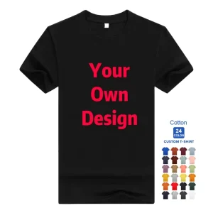 Factory Solid Color T Shirts Custom Printed Graphic Logo T Shirt Design Sublimation Blank Plus Size Men T Shirts