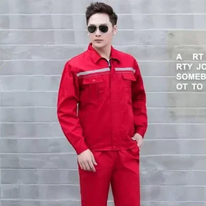 Factory Work Uniforms Wear Resistant Jacket and Pants Construction Workwear Clothes for Men Custom Work Suit