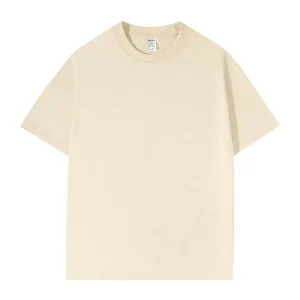 Factory direct standard fit T shirts Custom logo available 100% combed cotton casual solid color style
