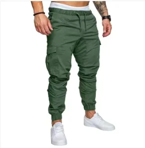 Fashion Men Casual Cargo Sweatpants Pants Male Trousers