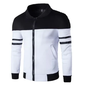 Fashion Men Jacket Patchwork Zipper Breathable Outdoor Jacket Casual Cardigan Jackets for Men Fall Clothing