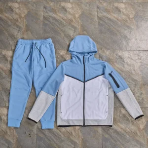 Fashion Tech Fleech Custom Logo Pullover Zip Up Air Layer Knit Cotton Sweatshirt Men Casual Zip Men’s Hoodies Sweatshirts