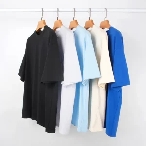 Fast Custom 280gsm 300gsm 320gsm Heavyweight 100% Cotton Oversized Fashion Drop Shoulder Men T Shirt