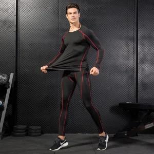 Fitness Breathable Men Sports Athletic Wear Workout Tight Elastic Waist Gym Pants