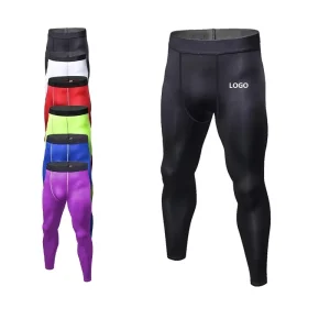Fitness Leggings 95% Polyester 5% Spandex Sportswear Compression Sports Tights Running Base Layer Workout Gym Leggings