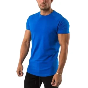 Fitness Sport Men Gym O neck Design Plain Sportswear Men’s T shirt Custom logo T Shirt for Men Cotton