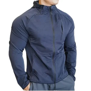 Fitness Sportswear Gym Jacket Men Running Athletic Full Zipper Jacket Men’s Sports Jacket