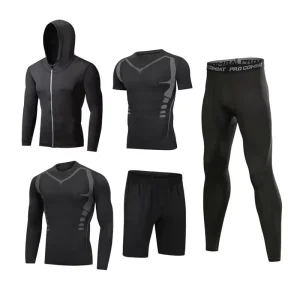 Fitness Wear Men’s Jogging Training Tight Compression Sportswear Men Fitness Clothing Custom Gym Set
