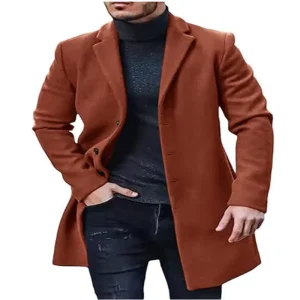 Foreign Trade Direct Sales Thickened Insulation Outdoor Activities Paired Formal Jackets Fashionable Commuting Long Overcoat Men