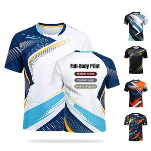 Full All Over Sublimation Printed T Shirts Custom Quick Drying 3D Digital Printing Men’s T-shirt Sports Top Event Uniform Tee