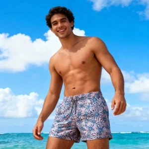Full Custom comfort Adjustable Drawstring Above the Knee Swim Beach Shorts Surf Poolside Trunks Swimwear