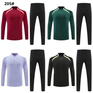 Full Set of Football Sportswear Shirt and Tracksuit Athletic Clothing