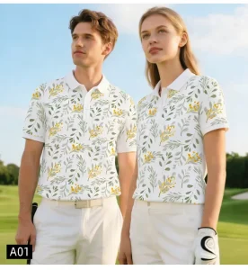 GEEDA Excellent Cutting Factory High Quality Golf Clothes Men’s Polo Shirts with Moisture Wicking Quick Dry Performance