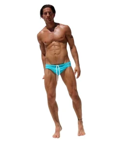 GZFZ AQ 3 Mens Bikini Briefs Summer Men’s Solid Swimming Briefs Eco Friendly Swimwear Beach Pants