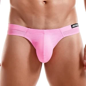 Gay Underwear Sexy Men G-string Queer Sissy T-back Underpants Solid Color Low-Rise Tight Jockstraps Bikini Pants Nylon Spandex
