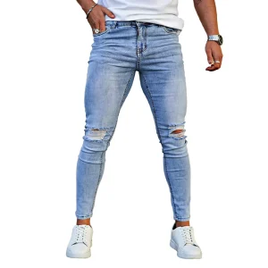 Gingtoo High Quality Denim Pants Trouser Slim Skinny Men’s Jeans