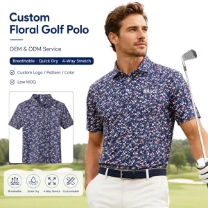 Golf Clothes Customized Logo Men Polo T-shirt Quick Dry Breathable Solid Golf Polo For Golf Club