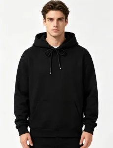 Guangzhou Hot Selling Customization logo Plus Size Men’s Clothing With Fleece Outerwear Men Hoodie & Sweatshirt Spory for Men