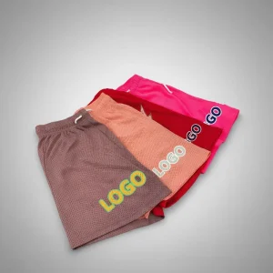 HG2102 Summer Sporty Solid Quick Dry 100% Polyester Designer Inspired Printed Unisex Mesh Basketball Shorts Custom Men’s