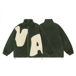 HL Manufacture Heavyweight High Quality Sherpa Fleece Jacket Man Factory Winter Outdoor Jacket Custom Fleece Jacket
