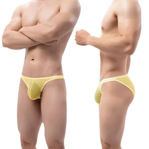 HL016 Men’s Sexy Briefs Low Rise Underwear Polyester Spandex Quick Dry Breathable B639