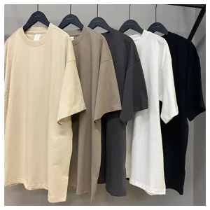 Heavyweight 100% Cotton Plain Puff Print Custom Graphic Mens Oversized T Shirts for Men Printing Blank White Men’s T-Shirts