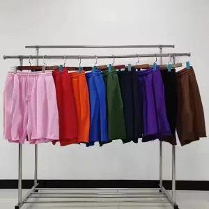 Heavyweight 100% Cotton Puff Printing Streetwear Casual Shorts Pants Men’s Sweatpants Shorts For Men
