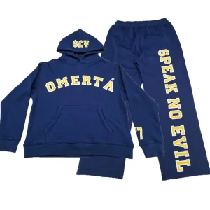 Heavyweight Plus Size Men’s Breathable Polyester Cotton Pullover Hoodie Set with Elastic Waist Streetwear Tracksuits