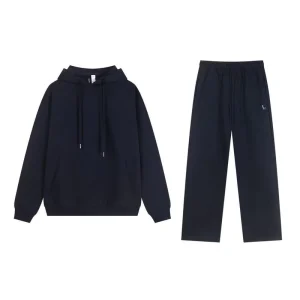Heavyweight Simple and Retro Sweatshirt and Sweatshirt Set for Men