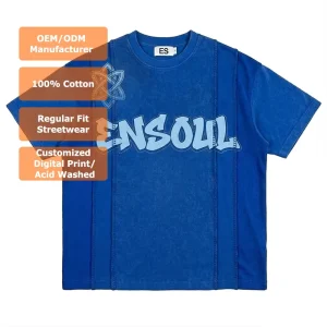 Heavyweight T shirt Men’s Wash Tee 280GSM 100% Cotton Premium Streetwear Vintage Custom Graphic Letter Print Cropped T shirts
