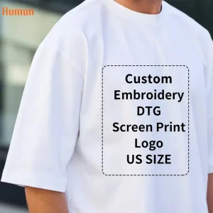 High Quality 100% Cotton Oversized Men’s T-shirt Streetwear Custom Logo Boxy Tshirt for Men Heavy Weight Plain t Shirt