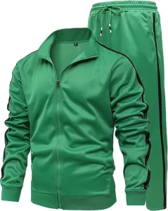 High Quality 100% Polyester Men Custom Logo Zipper tracksuits 2 Piece Set Solid Color Training Jogging Wear men’s tracksuit