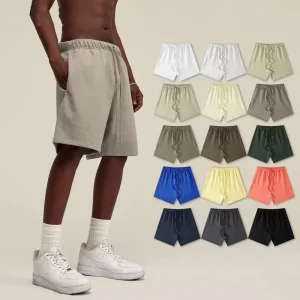 High Quality 425G 100% Cotton Heavy Men’s Shorts Highstreet Loose Casual Shorts for Man