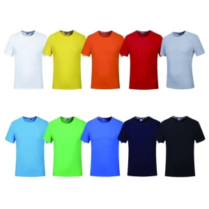 High Quality 95% Cotton 5% Spandex Knitted O Neck Street Style Unisex Custom Men’s T Shirts 200g Slim Fit Short Sleeve Company