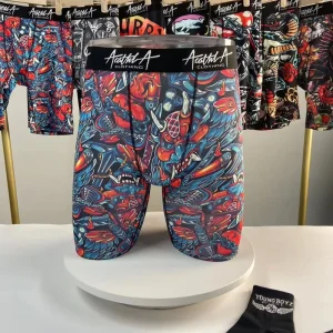 High Quality Boxers Briefs Shorts, Polyester Spandex Men’s Underwear, Juice Wrld X Legends Never Die Boxer Shorts