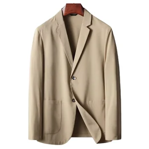 High Quality Casual Daily Thin Stretch Lightweight Men’s Breathable Suit Blazer Jacket