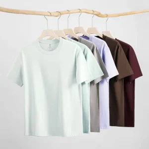High Quality Cotton Custom Crew Neck Men’s T Shirt Printing Sublimation Blank T Shirt Heavyweight 230G Colorful Plain T shirt