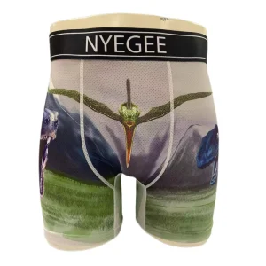 High Quality Custom Boxer Briefs for Men Breathable Sexy Design Polyester Spandex Digital Print Underwear