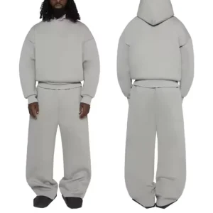High Quality Custom Cotton Heavyweight Tracksuit Oversized Men’s Jogger Set Printed Sweatpants and Hoodie