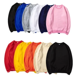 High Quality Custom Designed Unisex Fleece Cotton Sweatshirt US Size Heavyweight Blank Men’s Hoodies & Sweatshirt