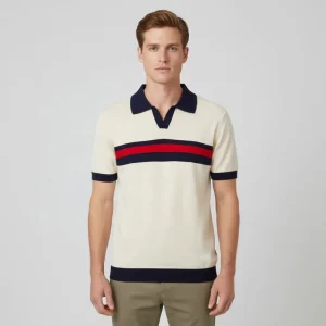 High Quality Custom Striped Design Men’s Short-Sleeved Polo Shirt Breathable Knitted Fabric for Summer Casual Print
