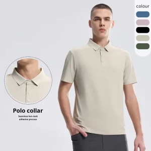 High Quality Custom logo Sublimation Seamless Men’s Polo Shirts Solid Color Quick Dry Short Sleeve Tshirt for Men