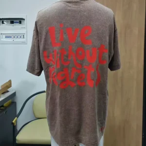 High Quality DTF Custom T-shirt 100% Combed Cotton Vintage Loose Men’s T-shirt Digital Custom Plus Size Blank Men’s T-shirt