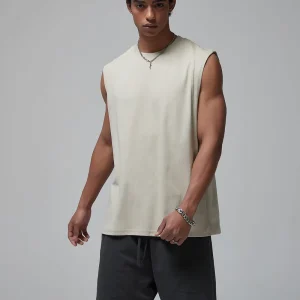 High Quality Eco-Friendly Anti-Wrinkle Men’s Vests Sporty Gym Activewear Breathable Knitted Vests Workout Tank Tops