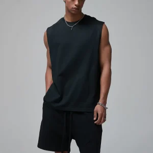 High Quality Eco-Friendly Anti-Wrinkle Men’s Vests Sporty Gym Activewear Breathable Knitted Vests Workout Tank Tops