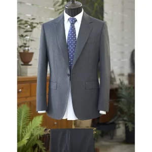 High Quality Formal Men Suits 2 Pieces Casual Office Suit Slim Fit Business Peaked Lapel Men’s Suit Set for Wedding