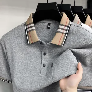 High Quality Half Sleeve Summer Autumn Brand Embroidery logo Polo Shirt Short Sleeve Men’s Cotton Polo Shirts for Men