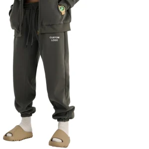 High Quality Heavyweight 400gsm Cotton Baggy Joggers Comfortable Unisex Fleece Oversized Custom Sweatpants Work Style Cargo Men